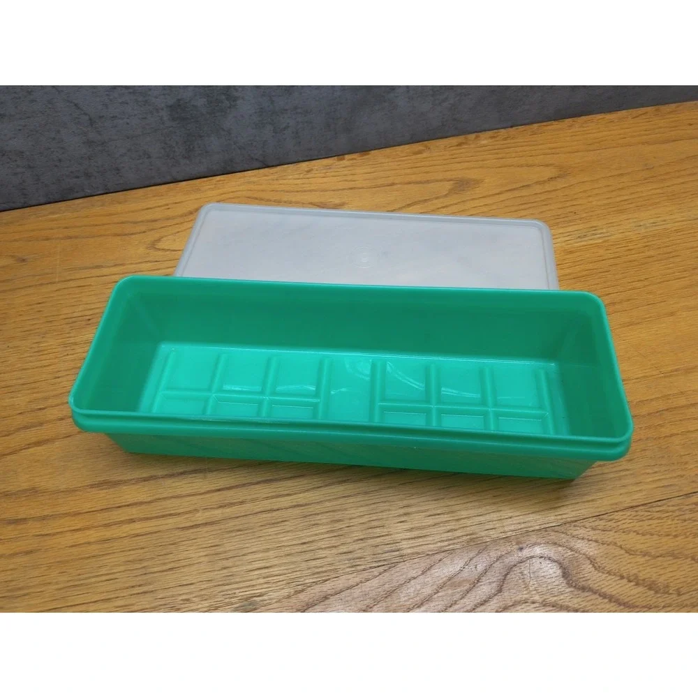 Vintage Tupperware‎ Jadeite Green Celery Veggie Keeper Crisper 892-2 Lid 893-1